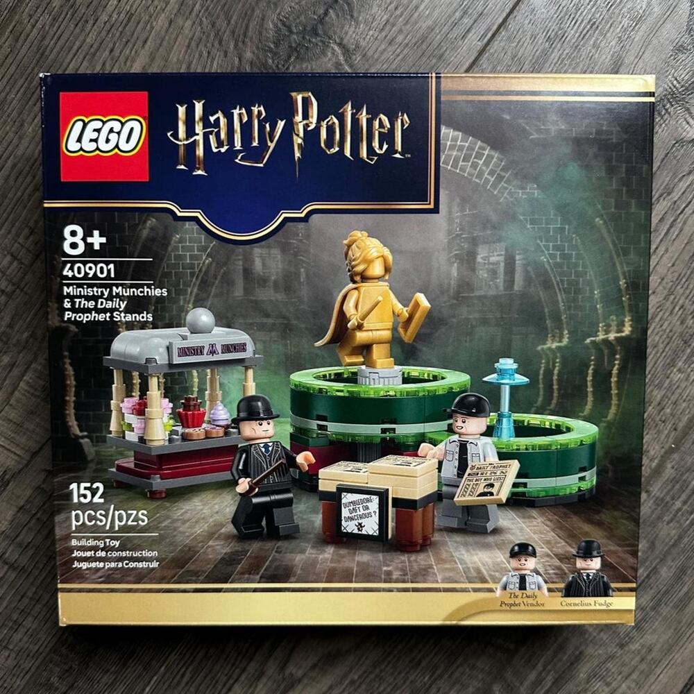 Rare 2026 GWP Lego Harry Potter 40901 Ministry Munchies & The Daily Prophet Set